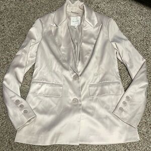 Avec les filles satin blazer